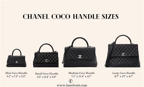 coco handle chanel black|chanel coco handle sizes.